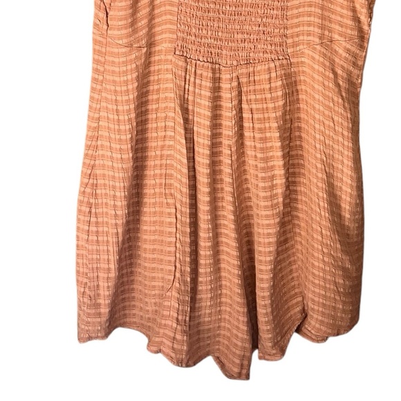 New Amuse Society Spaghetti Strap Button Front Romper – Size L – Deep Orange - Picture 7 of 16